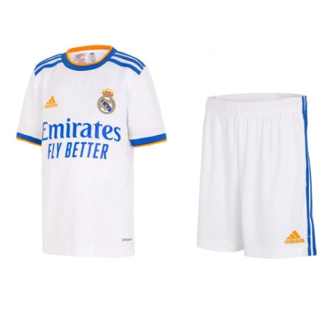 Camiseta Real Madrid 1st Niño 2021-2022 Blanco